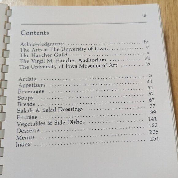 VINTAGE Entertaining Arts Menus and Recipes from University of Iowa 1982 - Picture 5 of 7